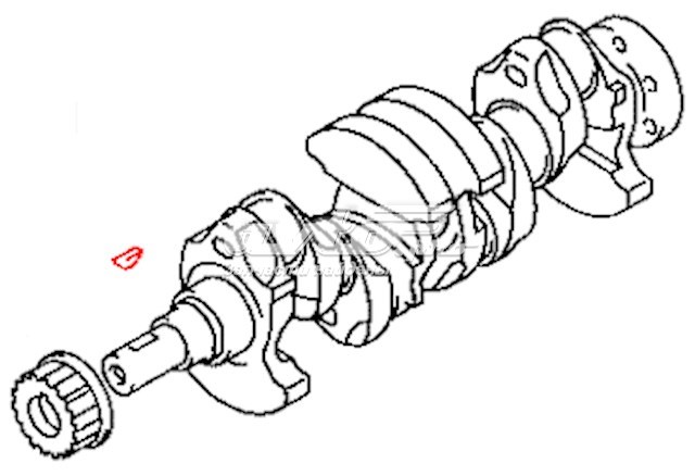  Llave para cigueñal para Toyota Tercel AL25