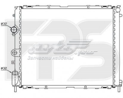 FP 56 A394 FPS radiador refrigeración del motor