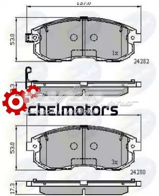 CBP32025 Comline pastillas de freno delanteras