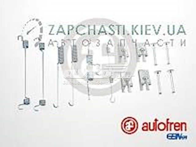 D3911A Autofren kit de montaje, zapatas de freno traseras