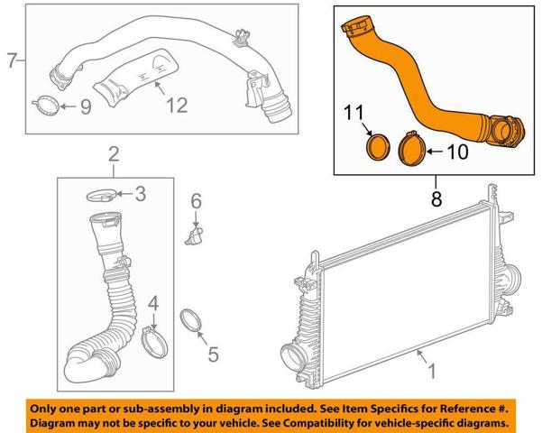 13220160 Opel tubo flexible de aire de sobrealimentación izquierdo