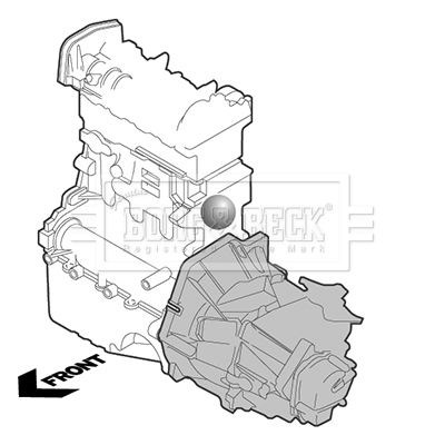 BEM3235 Borg&beck soporte motor izquierdo