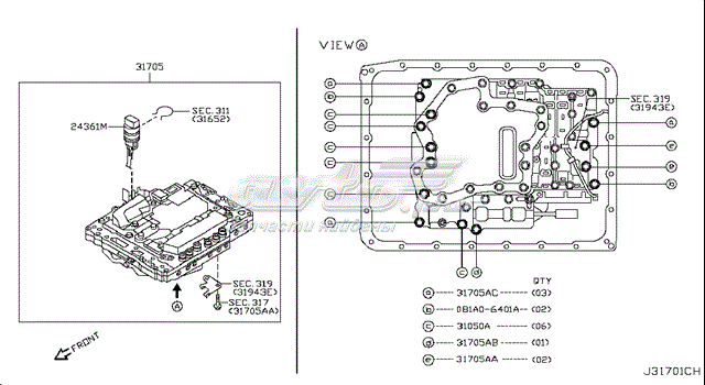  Solenoide De Transmision Automatica para Nissan Navara D23M