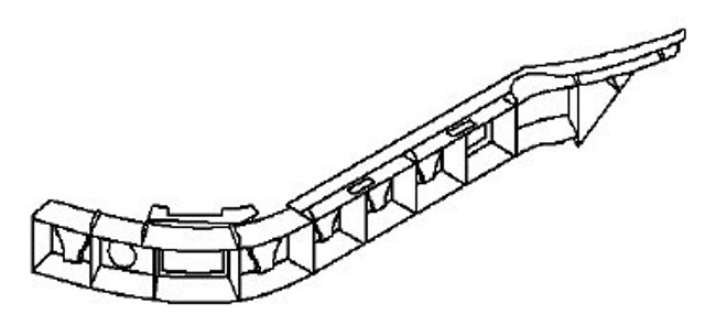 93330080 Opel soporte de parachoques trasero derecho