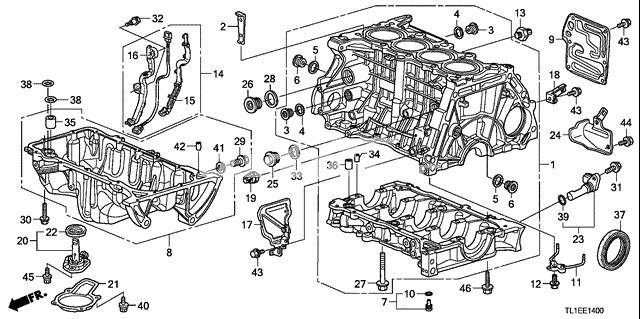 11200RZVE02 Honda cárter de aceite