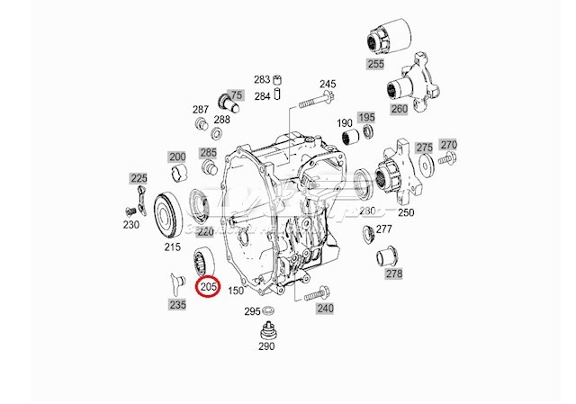 0009811011 Mercedes rodamiento caja de cambios