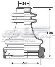 BCB6196 Borg&beck fuelle, árbol de transmisión delantero interior