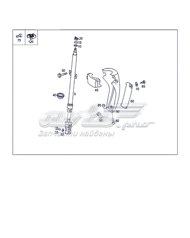 A9024600631 Mercedes columna de direcсión superior