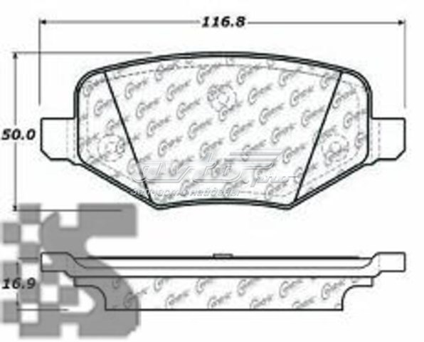 10313770 Centric Parts pastillas de freno traseras