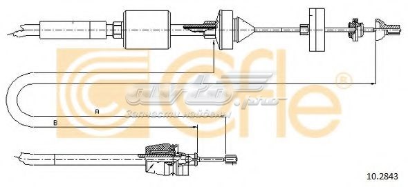 10.2843 Cofle cable de embrague