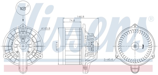  Motor eléctrico, ventilador habitáculo para Hyundai Creta 